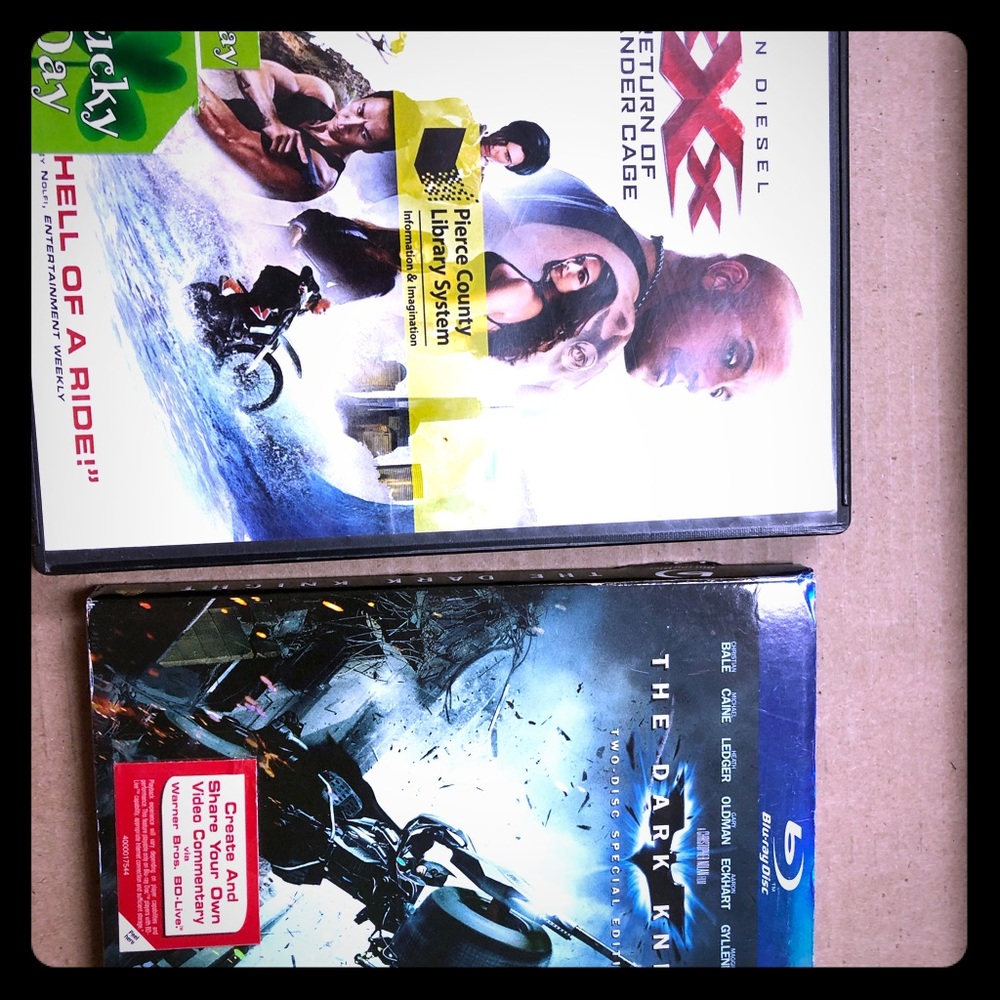 1 Pair previously viewed dvds